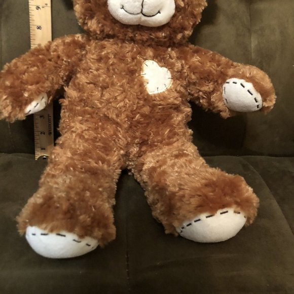 Build-A-Bear  Champ Brown Patch Work - Stitched Teddy Bear Plush BABW Gift - Picture 10 of 10